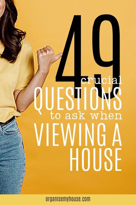 It’s essential to investigate properties thoroughly when you're a potential buyer (or renter). That’s why I’ve put together these 49 key questions to ask when viewing a house – so you can make an informed decision about your future home, and make sure it’s the right move for you. Buying A New House, Moving House Tips, House With Land, Buying First Home, The Right Move, What Questions, First Home Buyer, Moving Home, List Of Questions