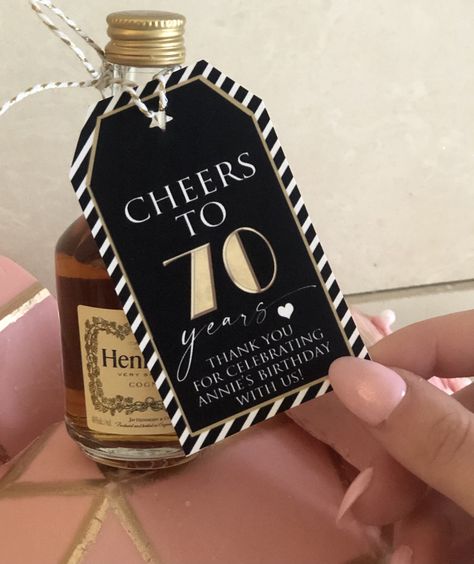 50th Birthday Party Diy, 50th Party Favors, 50th Birthday Favors, 50th Birthday Party Favors, 50 Years Birthday, Mini Liquor Bottles, 39th Birthday, Milestone Birthday Party, Thank You Party