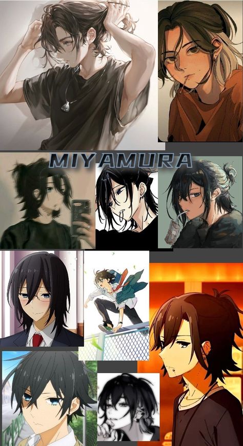 Handsome miyamura Miyamura Hairstyle Tutorial, Miyamura Piercings, Miyamura Hairstyle, Miyamura Cosplay, Miyamura Wallpaper, Horimiya Anime, Demon Boy, Comic Book Layout, Anime Demon Boy