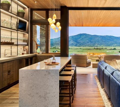 Instagram Cocktails, Shelves Light, Hickory Flooring, Steamboat Springs Colorado, Elegant Bath, Bar Shelves, Rustic Backdrop, Outdoor Patio Space, Steamboat Springs