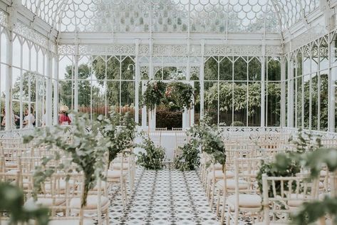 Glass House Wedding Venue, Orangery Wedding, Glass House Wedding, Kelsey Rose, Flowers London, London Wedding Venues, Greenery Decor, Flower Arch, Greenhouse Wedding