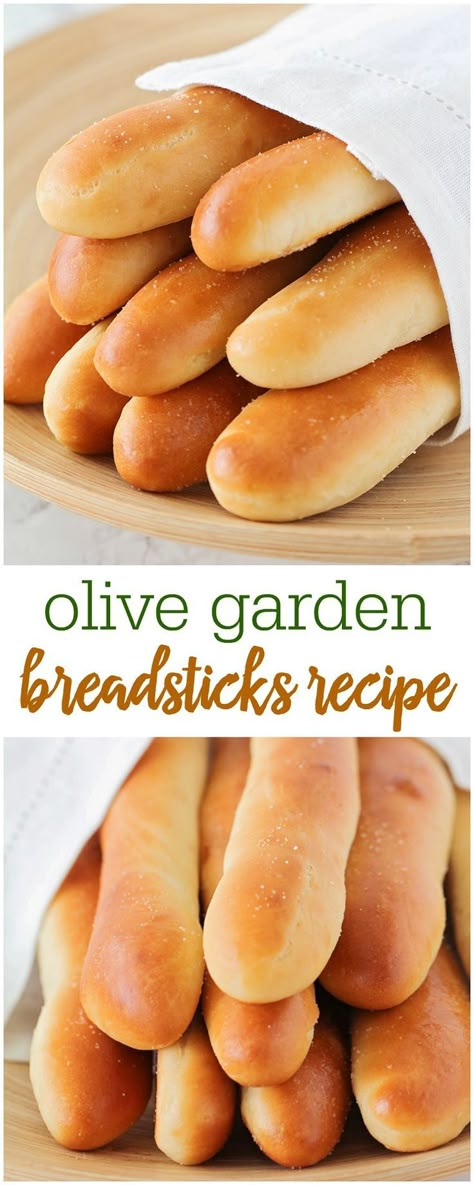 Copycat Olive Garden Breadsticks - this delicious recipe is simple and tastes just like the real thing - but beware, they're addicting! Olive Garden Breadstick, Copycat Olive Garden Breadsticks, Olive Garden Breadsticks, Breadsticks Recipe, Copycat Olive Garden, Bread Sticks Recipe, Granola Bar, Resep Diet, Copykat Recipes