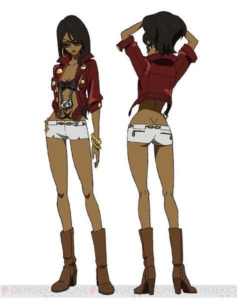 Michiko Tattoo, Michiko & Hatchin, 2000s Cartoons, Character Model, Fairy Artwork, Anime Episodes, Anime Inspired Outfits, Black Characters, Black Anime Characters