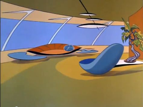 The Jetsons home brought to life - homey homies The Jetsons Aesthetic, Jetsons Aesthetic, Design Conference, Station Service, Arte Peculiar, The Jetsons, Mid Century Architecture, Retro Interior, Atomic Age