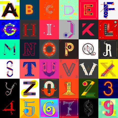 36 Days of Type on Behance 36 Days Of Type Alphabet, Type Alphabet, Days Of Type, 36 Days Of Type, Fonts Alphabet, Graphic Artist, Letters And Numbers, Type 3, Alphabet