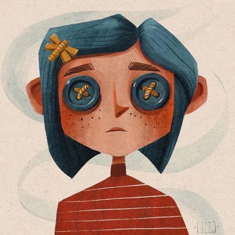 Coraline Artwork, Coraline Illustration, Coraline Wybie, Coraline Characters, Style Graphique, Coraline Movie, 90s Wallpaper, Coraline Jones, Film Serie