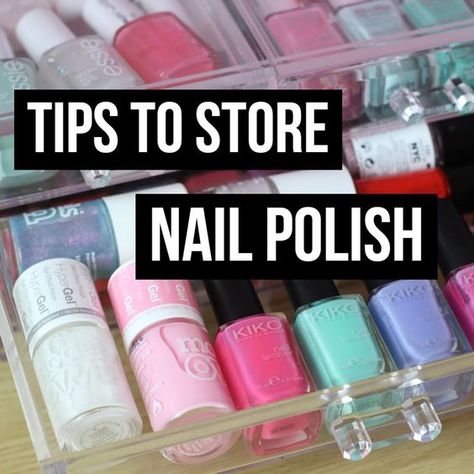 How To Store Nail Polish | Do's & Don'ts Nail Varnish Storage, Storing Nail Polish, Girl's World, Nail Polish Holder, Nail Polish Storage, Nail Polish Organizer, Zoya Nail, Diy Nail Polish, Fall Nail Art Designs