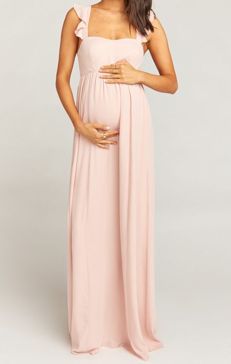 Chiffon maternity gown