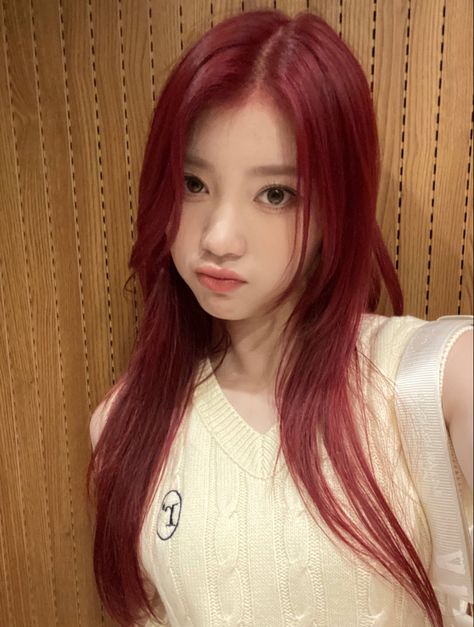 Kep1er Xiaoting, Shine The Light, Girl Crush, Kpop Idol, Red Hair, Mini Albums, Kpop Girls, Cool Girl, Girl Group