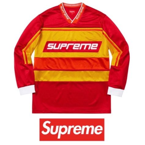 NEW | SUPREME Warm Up Hockey Jersey (Medium) BRAND NEW NEVER WORN still in original supreme packaging authentic warm up hockey jersey Unisex size medium. Available now, comment any questions you have may have. Shipped same/next day comes with supreme box logo stickers Supreme Tops Tees - Long Sleeve Supreme Baseball Jersey, Supreme Racing Jacket, Supreme Hockey Jersey, Supreme Graphic Tee, Supreme Shirts, Supreme Sweatshirt, Supreme Clothing, Supreme Box Logo, Supreme T Shirt