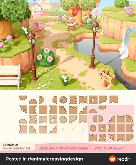 Acnh Small Path Design, Light Path Acnh, Animal Crossing Design Codes Paths Dirt, Light Dirt Path Acnh, Acnh Pattern Sol, Animal Crossing Dirt Path Design, Dirt Path Acnh Code, Animal Crossing Codes Pathways, Acnh Pattern Path