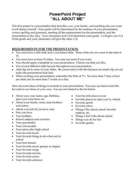 PowerPoint Project “All About Me” Activities & project All About Me Powerpoint Ideas, Powerpoint Night Ideas With Friends List, All About Me Presentation Ideas, Presentation About Myself Ideas, Powerpoint Presentation Night Ideas, About Me Profile Ideas, Powerpoint Night Ideas List, All About Me Slideshow Ideas, About Me Presentation Ideas