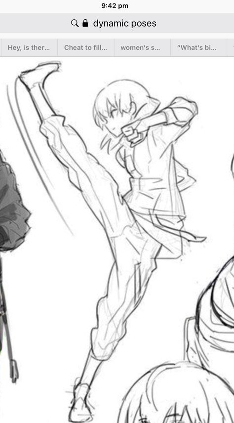 Pose reference kick Kick Art Reference, Drawing Kick Poses, Kick Poses Drawing, Kicking Poses Drawing, Kick Pose Drawing Reference, Manga Kick Pose, Kicking Someone Reference, Anime Kicking Pose, Kicking Drawing Reference