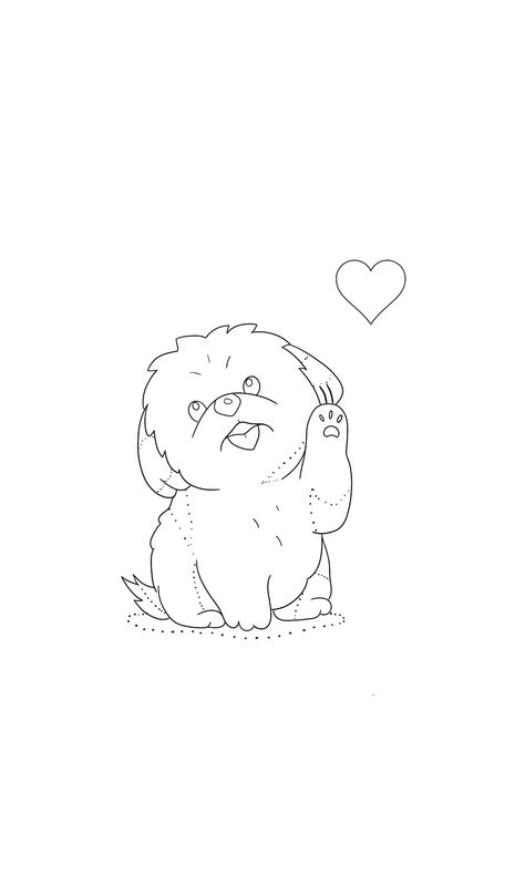 Maltipoo Tattoo, Maltese, Line Art, Flash, Puppies, Paint, Tumblr, Tattoos, Dogs