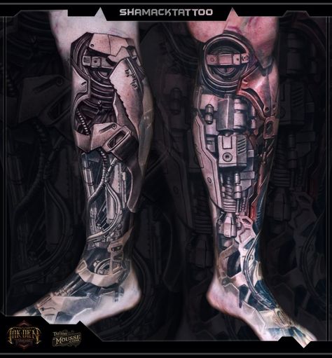 Biomechanical Tattoo Sleeve, Mechanical Arm Tattoo, Mechanical Tattoo, Herb Tattoo, Biomechanical Tattoos, Robot Tattoo, Mechanic Tattoo, Full Leg Tattoos, Machine Tattoo