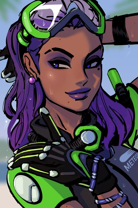 Wallpaper Overwatch, Sombra Overwatch, Overwatch Wallpapers, Overwatch Fan Art, Overwatch 2, Overwatch, Cute Icons, Get Ready, Cartoon Art