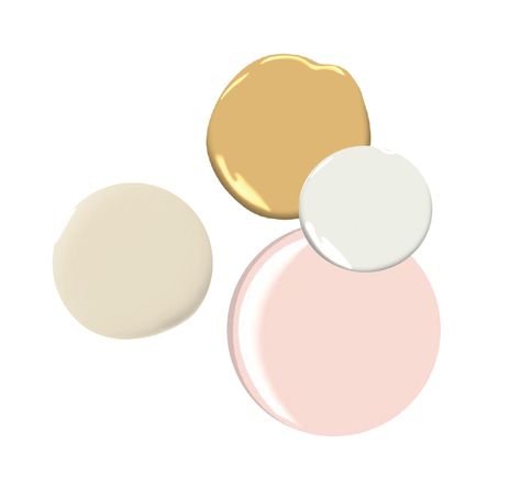 Royal Blush: A wedding inspired Palette | Vivid Interiors Blush Pink Gold White Color Palette, Gold Pink Palette, Gold White Color Palette, Gold And White Color Palette, White Gold Palette, White And Pink Wedding, White Color Palette, Tan Paint, Brand Archetypes