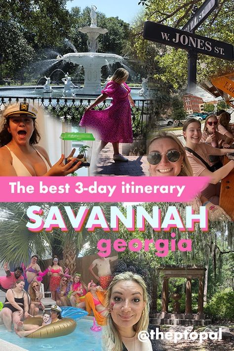 Explore the perfect bachelorette getaway with our Savannah Splendors itinerary on Pinterest! 🍑💍 From historic charm to lively nights out, plan your Southern-inspired celebration. #SavannahBachelorette #SouthernElegance #TravelPlanning Savannah Ga Bachelorette Weekend, Tybee Island Georgia Bachelorette, Savannah Georgia Bachelorette Itinerary, Bachelorette Trip Savannah Ga, Girls Trip Savannah Georgia, Bachelorette In Savannah Ga, Savannah Ga Bachelorette Party Theme, Tybee Island Bachelorette Party, Savannah Bachelorette Itinerary