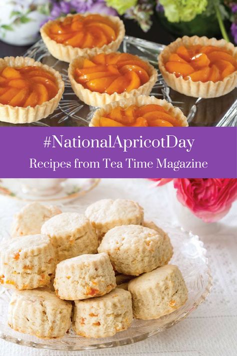 Delight in #NationalApricotDay by baking a batch of Tea Time Magazine's Apricot Cream Scones, a classic treat with a tart twist. Cream Scones Recipe, Tea Time Magazine, Baking Scones, Cheese Scones, Pizza Sandwich, Cream Scones, Pastry Blender, Dried Apricots, Scone Recipe