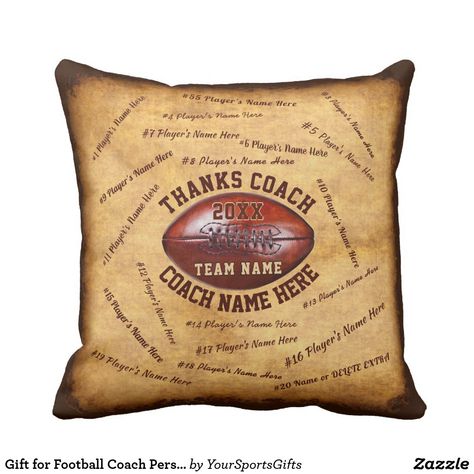 Football Kids Room, Kids Sports Room, Football Pillows, Basketball Coach Gifts, Football Coach Gifts, Team Coaching, Basketball Gifts, Man Cave Gifts, Basketball Coach