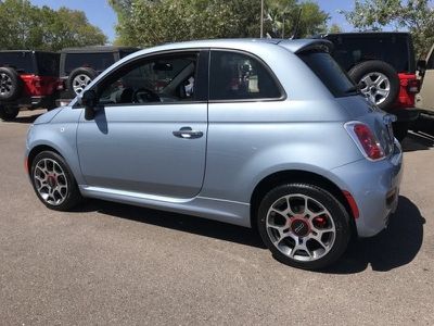 2015 FIAT 500 Sport ** Luce Blu (Light Blue) ** Hatchback 2 Doors - $10500 - to view more details go to : https://www.arizonaautogroup.com/inventory/view/12377323 Fiat 500 Sport, Fiat 500, Car Door, Cars For Sale, Light Blue, Vehicles, Blue