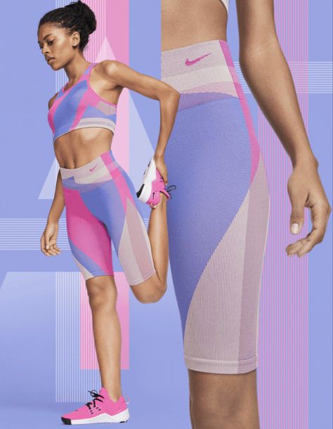 Active Wear Trends 2024, Ss24 Activewear, Pastel Activewear, Feminine Activewear, Activewear Pattern, Colorful Activewear, Sports Fashion Design, Sports Wear Fashion, Activewear Trends