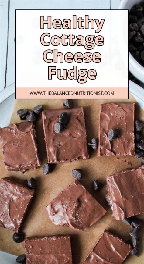 Try this healthy fudge recipe for cottage cheese fudge bars that are low sugar treats and super easy to make. This healthy fudge recipe is a creamy, chocolatey delight—perfect fudge made with cottage cheese! The best cottage cheese desserts don't have to be hard! Cottage Cheese Fudge 2 Ingredients, Cottage Cheese Chocolate Chip Cookies, Cottage Cheese Brownies, Cottage Cheese Fudge, Ww Cookies, Healthy Fudge Recipe, Cottage Cheese Chocolate, Cheese Fudge, Cottage Cheese Dessert Recipes