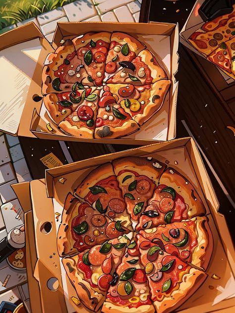 #pizza #anime #oldschool #oldschoolanime Pizza Wallpaper Aesthetic, Pizza Aesthetic Wallpaper, Anime Pizza, Anime Lifestyle, Pizza Wallpaper, Pizza Cartoon, Japanese Food Illustration, Food Anime, Pizza Art