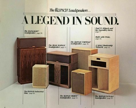 Klipsch Heritage, Klipsch Speakers, Pro Audio Speakers, Sound Room, Speaker Plans, Speaker Projects, Audiophile Speakers, Vintage Speakers, Vintage Stereo