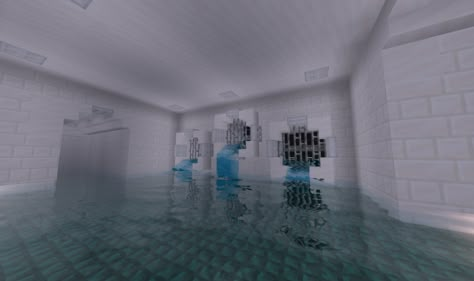 Minecraft Backrooms Ideas, Minecraft Warden Aesthetic, Minecraft Backrooms Build, Liminal Space Minecraft, Minecraft Asylum, Minecraft Liminal Space, Space Minecraft Builds, Minecraft Backrooms, Minecraft Liminal