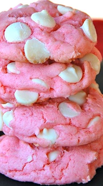 Strawberry Milkshake Cookies Milkshake Cookies, Resepi Biskut, Recipes Strawberry, Pink Cookies, Strawberry Milkshake, Food Cookies, C Is For Cookie, Cookie Exchange, Cookies Recipes