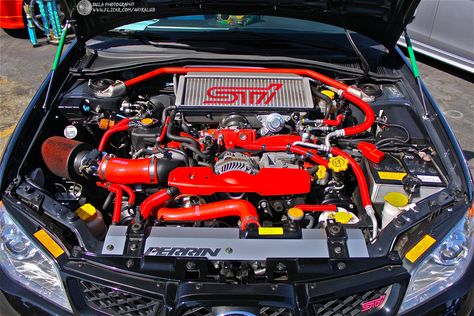 Subaru STi Engine Bay #Subaru #Import #FastFurious Superhero Infographic, 2006 Subaru Wrx, Subaru Engine, Subaru Legacy Gt, Porsche 550, Subaru Models, Subaru Cars, Engines For Sale, Engine Bay