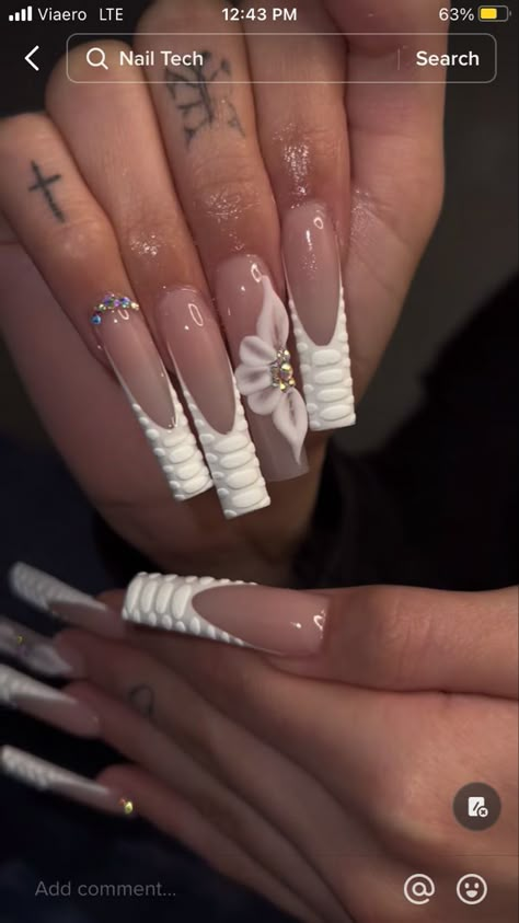 Uk Drip Nails, Simple Classy Baddie Nails, Long Classy Nails, Baddies Nails Long, Acrylic Nails For Baddies, Exotic Acrylic Nails, Boujee Nails Acrylic Long, Classy Long Nails, Latina Nail Designs