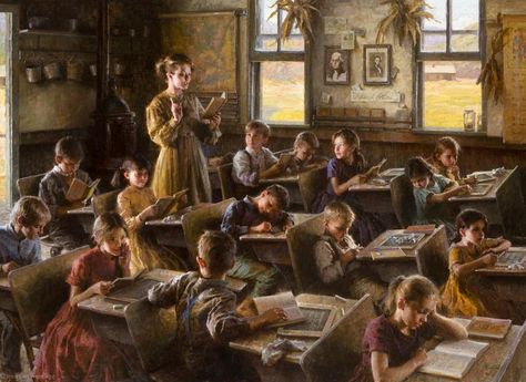 Morgan Weistling, One Room Schoolhouse, Jackson Hole Art, Old Schoolhouse, Country School, Old School House, Mary Cassatt, School Daze, School Room