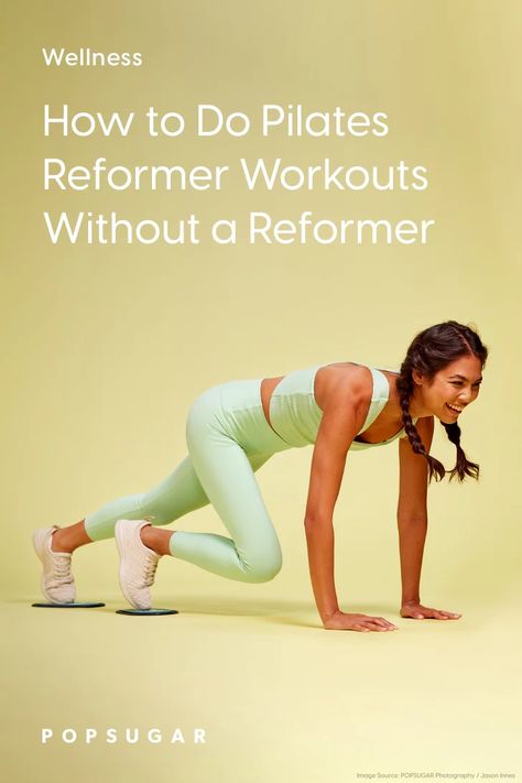 How to Do Reformer Pilates at Home Without a Reformer Pilates Workout Reformer, Home Pilates Studio, Pilates Benefits, Pilates At Home, Yoga Aesthetic, Pilates Reformer Exercises, Gym Weights, Pilates Training, Mat Pilates