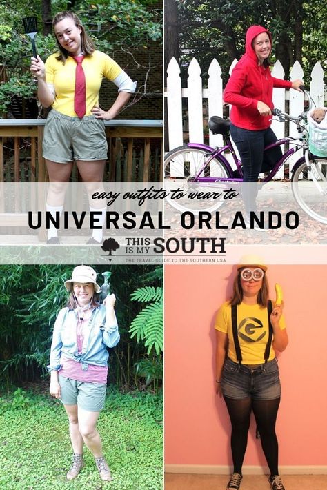 What can make your vacation to Universal Orlando even better? Dressing like your favorite characters! This is both fun and appropriate for all ages. It is especially fun for groups, whether you’re visiting as a family, a bachelorette party, or a fan event. Get some inspiration and tips to dress like your favorite characters while visiting Universal Orlando. #vacation #disney #OrlandoFlorida #tips #UniversalOrlando Florida Winter, Png Outfits, Easy Cosplay, Girlfriends Getaway, Orlando Vacation, Orange Hoodie, Universal Orlando Resort, White Collared Shirt, Orlando Resorts