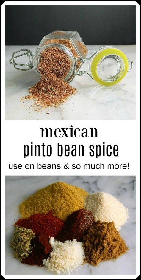 Mexican Pinto Beans, Homemade Dry Mixes, Pinto Bean, Homemade Spice Mix, Spice Blends Recipes, Magic Dust, Spice Mix Recipes, Homemade Spice Blends, Seasoning And Spice