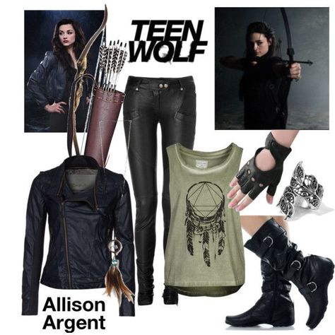 Alison Argent Outfits, Wolf Inspired Outfits, Teen Wolf Allison, Wolf Outfit, Teen Wolf Fashion, Teen Wolf Outfits, Alison Argent, Badass Outfit, Hunter Outfit