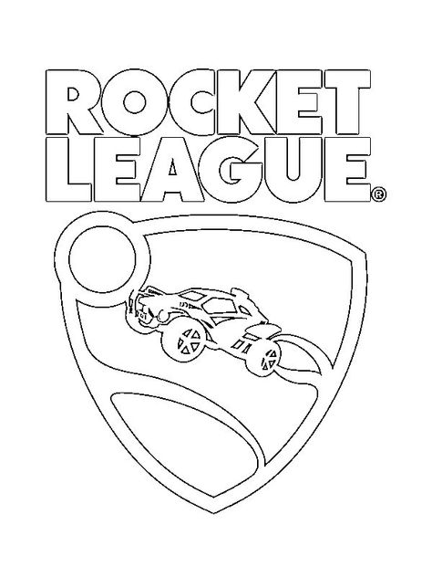 Rocket League logo Colouring page Rocket League Coloring Pages, Rocket League Party Ideas, Rocket League Drawing, Rocket League Birthday Party, Rocket League Cake, Rocket League Art, Rocket League Logo, Xtool Projects, Formal Cooler Ideas