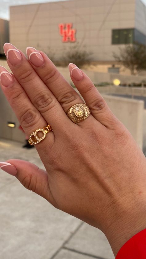 Nails For Ring Ceremony, Ring Ceremony Nails, College Ring Ceremony, College Graduation Nails, Graduation Rings College, Senior Rings, College Ring, Year Nails, Grad Shoot