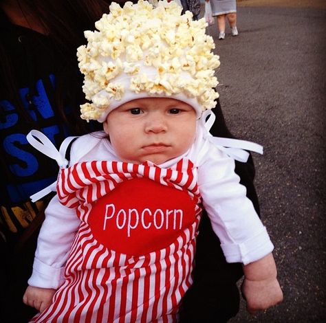 Baby Costume. Bag of popcorn Baby Popcorn Costume, Baby Sushi Costume, Diy Popcorn Costume, Popcorn Halloween Costume, Popcorn Halloween, Popcorn Costume, Sushi Costume, Diy Popcorn