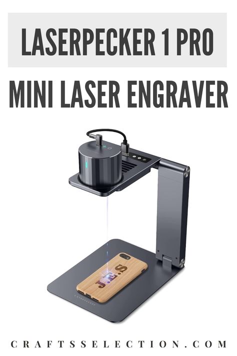 A nice portable laser engraver for beginners with various features, the LaserPecker 1 Pro offers a bit of everything in one complete package. The engraving area is a bit small at just 100 x 100 mm, but once you get used to it, it should be more than enough for most of your projects. This is perhaps the best mini laser engraving machine for buyers without too many special preferences looking for something that just gets the job done. Click here to read more. Engraver Machine, Laser Engravers, Engraving Machine Laser, Engraving Machine, Laserpecker Projects, Wood Laser Engraving Machine, Mini Laser Engraver, Diy Laser Engraver, Engraving Tools