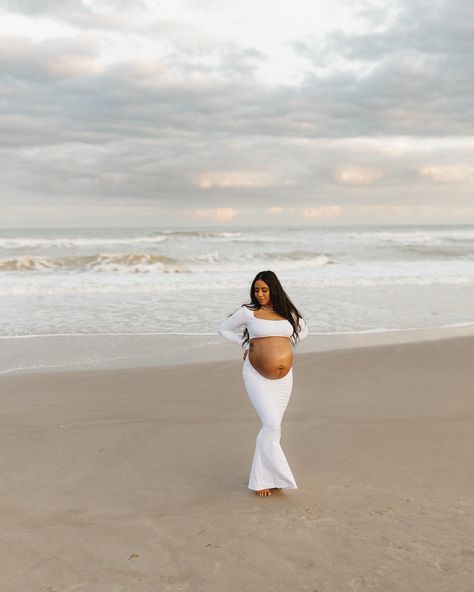 Simple blue toned maternity photo to balance my warm feed- I have so much current work being edited and finalized I can’t pick what to share so I’m sharing a photo from late last year. Best part of being your own boss is there are no rules 🤪😂 Pregnancy Beach Photoshoot, Maternity Shoot Beach, Beach Pregnancy Announcement, Pregnant Photoshoot, Maternity Beach, Being Your Own Boss, There Are No Rules, Maternity Photography Studio, Beach Maternity Photos