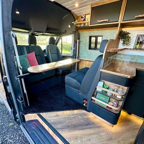 Family Van, 4 Berth Campervan Conversion, Family Camper Van, Camper Van Ideas, Vw Crafter Camper, Van Conversion For Family, Transit Camper Conversion, Small Camper Vans, Van Conversion Layout