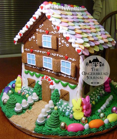 House Centerpieces, Easter Gingerbread House, Necco Wafers, Gingerbread House Parties, All Things Gingerbread, Gingerbread Party, Gingerbread House Cookies, Gingerbread Village, Gingerbread House Decorations