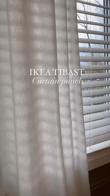 Ikea Tibast Curtains, Tibast Curtains Ikea, Ikea Hannalill Curtains, Curtain Inspiration, Ikea Canada, Ikea Finds, Ikea Curtains, Ikea Decor, Ireland Homes