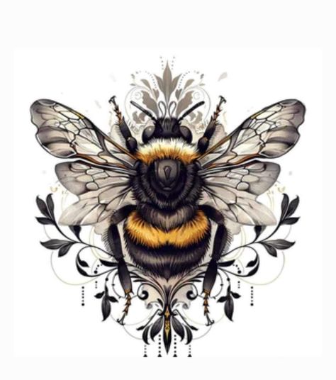 Queen Bee Tattoo, Water Lily Tattoos, Bumble Bee Tattoo, Flower Thigh Tattoos, Mystical Tattoos, Optical Illusion Tattoo, Throat Tattoo, Hand And Finger Tattoos, Bug Tattoo