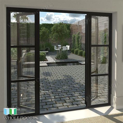 Oak Door Frames, French Doors Patio Exterior, External Bifold Doors, External Sliding Doors, Aluminium Patio Doors, Upvc Sliding Doors, Black French Doors, Crittal Doors, Farm Garage