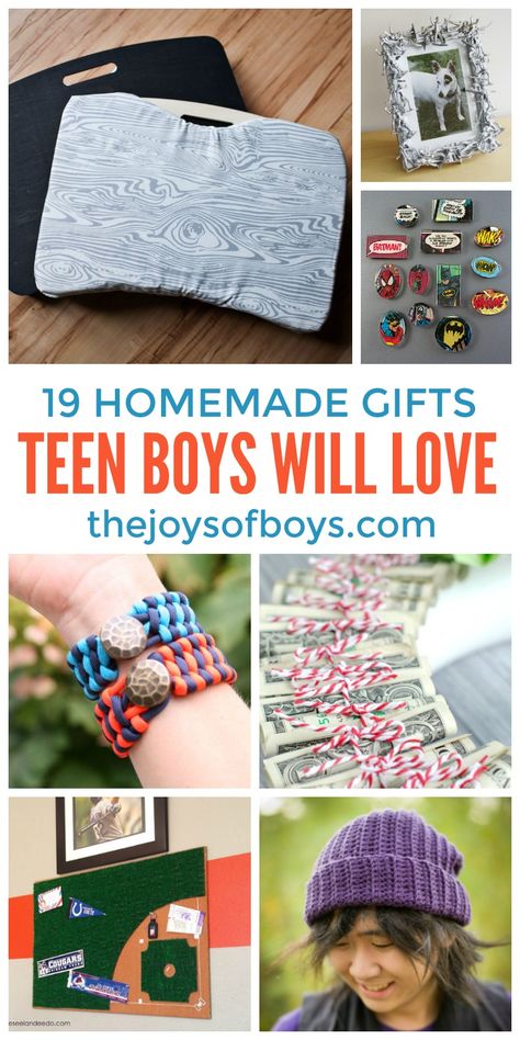 Diy Boy Gifts, Creative Homemade Gifts, Homemade Gifts For Friends, Christmas Gifts For Teenagers, Diy Projects For Men, Boy Diy, Gifts For Teen Boys, Creative Diy Gifts, Diy Gifts For Friends