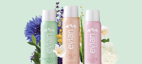 evian® Natural Mineral Water Facial Spray Blend Makeup, Natural Mineral Water, Facial Spray, Mineral Water, Natural Minerals, Hydrate Skin, Facial, Spray, Skin